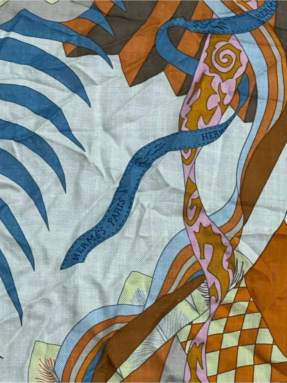 Hermès Cheval Masque Shawl 140